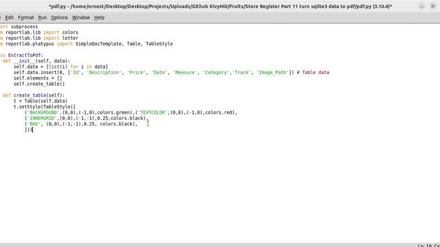 How to make Store Product Register with Kivy/kivyMD ? Part 11: Turning SQLite data into PDF смотреть онлайн