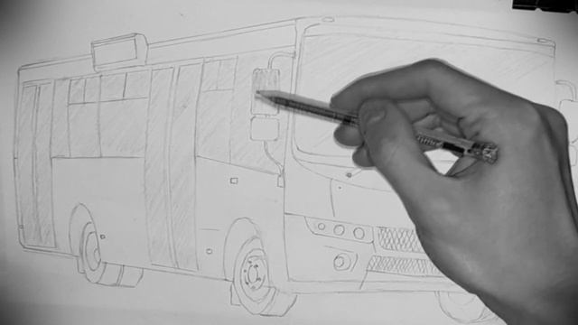КАК НАРИСОВАТЬ АВТОБУС ATAMAN А092H6 [ РЕАЛИСТИЧНЫЙ РИСУНОК ] смотреть онлайн