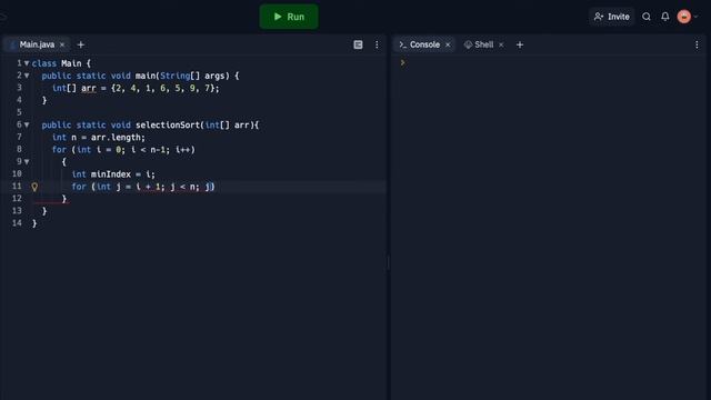 Selection Sort Tutorial (JAVA) смотреть онлайн