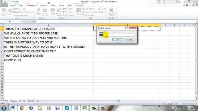 How To Change Uppercase To Proper Case In Excel With VBA смотреть онлайн