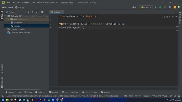 Video to Gif || Python Project смотреть онлайн