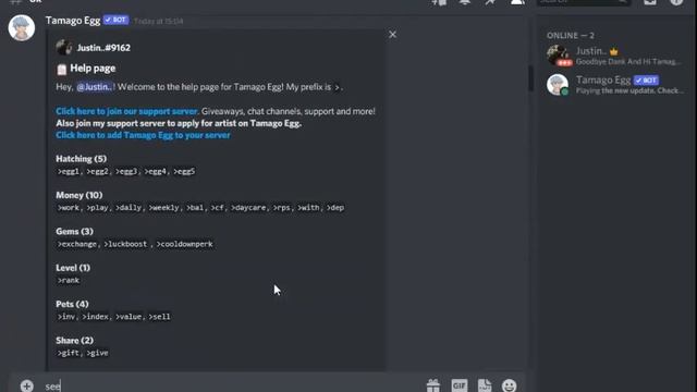 Omg this bot is better than dank memer - Tamago Egg tutorial ? смотреть онлайн
