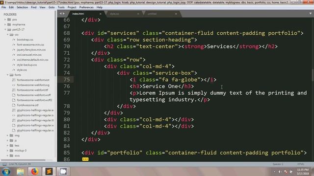 Web design Bangla tutorial # 20 (Service Section) смотреть онлайн