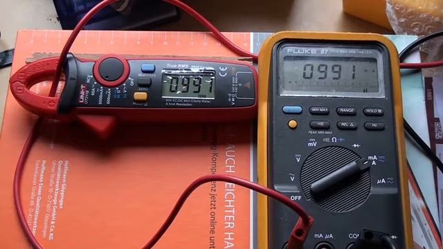 UNI-T UT211B testing current clamp meter low current DC смотреть онлайн