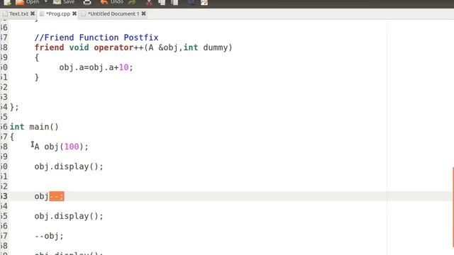 Operator overloading " ++obj & obj++ " in C++ смотреть онлайн