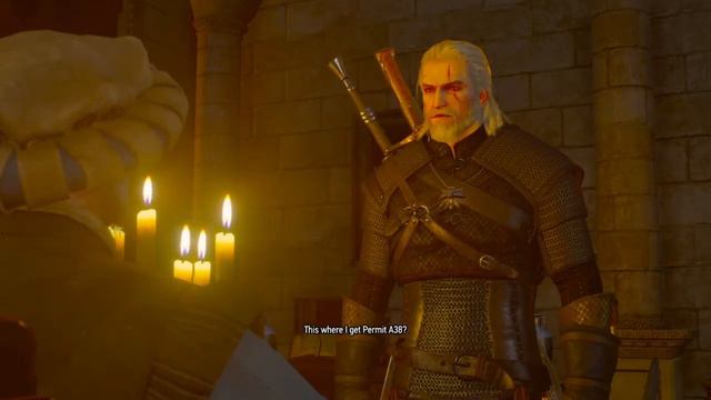 Geralt waiting in a bank - The Witcher 3 смотреть онлайн