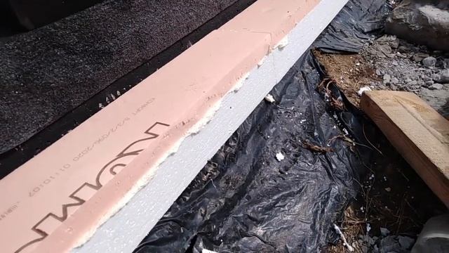 Обшивка стен бани. Начинаю с утепления цоколя. смотреть онлайн