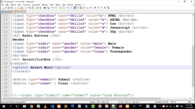 28-P1 Select Boxes in HTML Select & Option Tags смотреть онлайн