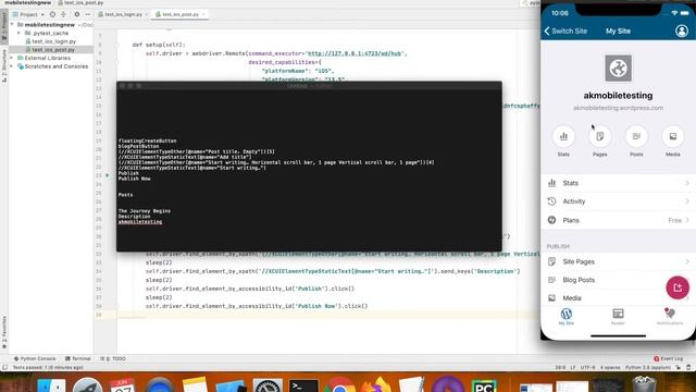 Appium Python Tutorial: WordPress iOS app Create Post Test Case #28 смотреть онлайн
