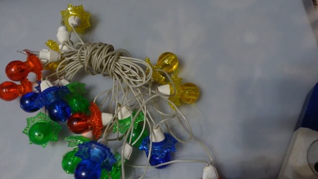 Электрогирлянда новогодняя "Карусель" СССР - Демонстрация работы смотреть онлайн