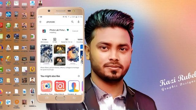 Facebook Viral Photo editing in android and computer | Photolab | Kazi ITBD смотреть онлайн