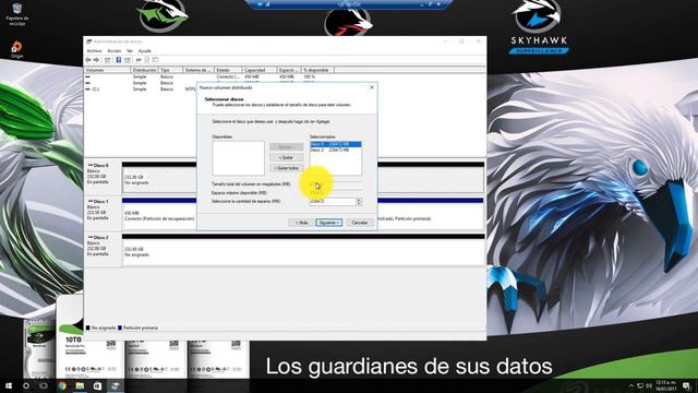 Como unir varios discos duros físicos en uno | Windows 10 смотреть онлайн