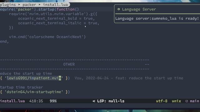 [Neovim Plugin] impatient.nvim смотреть онлайн