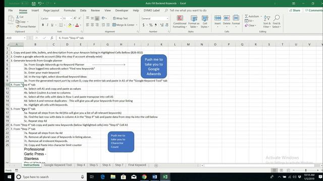 Amazon Backend Keywords (Free Template) Creating using Google Planner with Excel смотреть онлайн