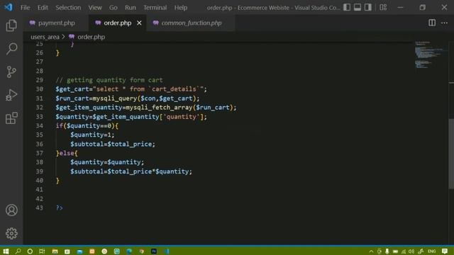 E-Commerce Website using PHP and MySQL || Working on Orders page-Inserting Orders || Part -51 смотреть онлайн