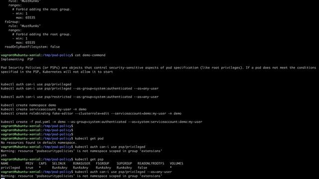 Pod Security Policies in Kubernetes смотреть онлайн
