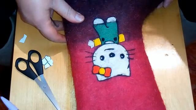 Декорирование валенок .Часть 4. Финал. смотреть онлайн