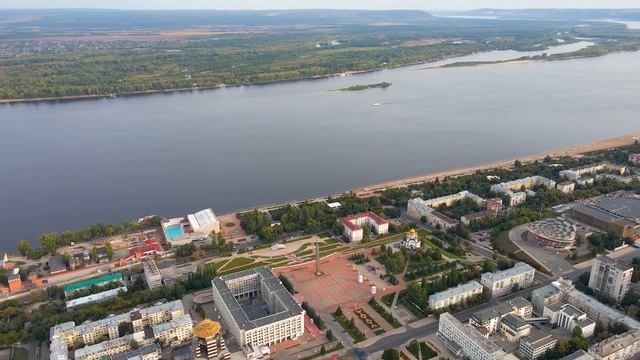 Мой любимый город Самара с высоты птичьего полета (видео 4k) смотреть онлайн