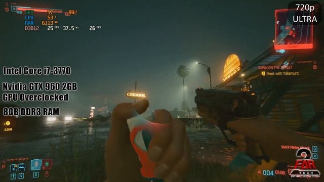 GTX 960 2GB | i7-3770 | Cyberpunk 2077 at 720p and 1080p all settings (Low, Medium, High, Ultra) смотреть онлайн