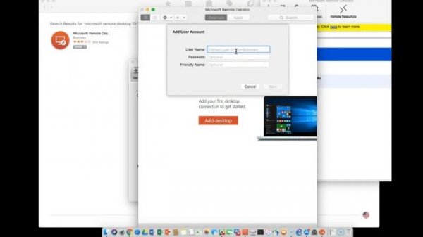 Microsoft Remote Desktop 10 on Mac OSX