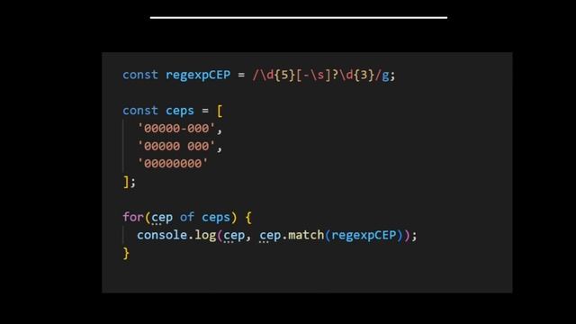 REGEXP PADRÕES 1 | JAVASCRIPT PT-96 смотреть онлайн