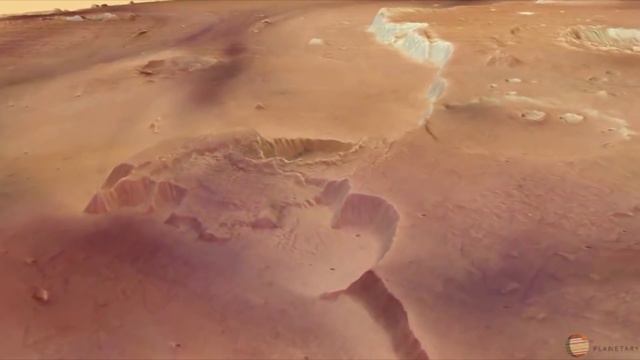 Видео системы каналов на Марсе (в честь 10-него юбилея Mars Express).