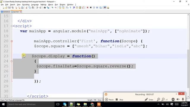 How To Reverse an Array in Angular JS смотреть онлайн