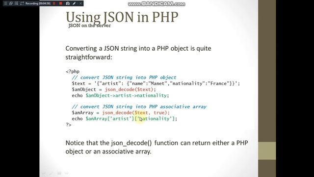 Module 5-JSON and web services смотреть онлайн