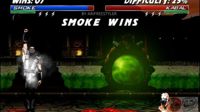 Mortal Kombat Project HUMAN SMOKE Play Through on Classic Tower (LONG)! Special Endings смотреть онлайн