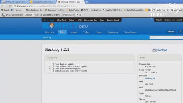 [Bukkit-Server]Minecraft-Server A-Z | BlockLog mit MySQL Datenbank verbinden [Erweiterung Tutorial] смотреть онлайн
