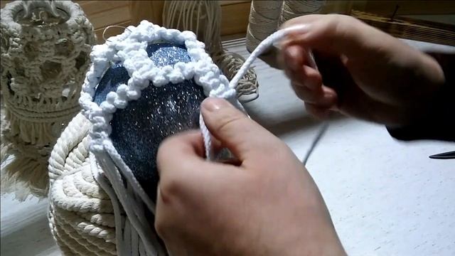 DIY Macrame Ornament Ball Tutorial // DIY // макраме // как связать смотреть онлайн