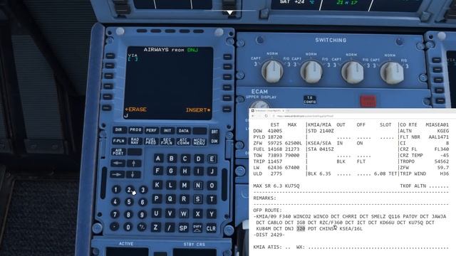 MSFS 2020 - A320 - Inputting your SimBrief Flight Plan into the FMC (MCDU) смотреть онлайн