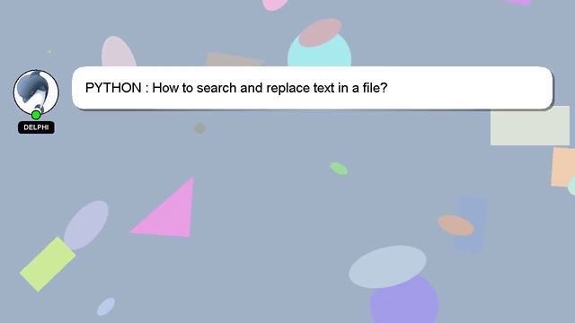 PYTHON : How to search and replace text in a file? смотреть онлайн