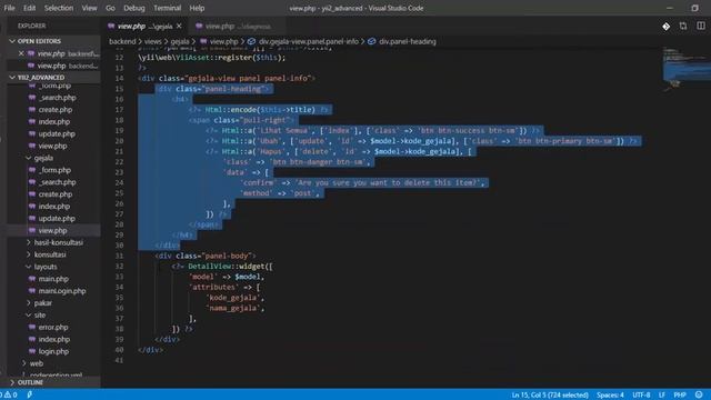 Merubah tampilan layout tabel Yii2 Part 2 смотреть онлайн