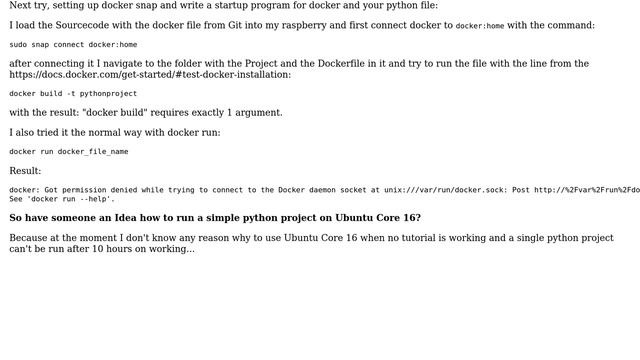 Ubuntu: How to start a python file with Ubuntu Core 16 and Raspberry pi? смотреть онлайн