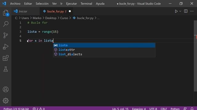 Curso de Python: 9. Bucle FOR + 2 ejercicios смотреть онлайн