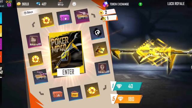 New Poker MP40 Incubator Royale I Got New Legendary Flashing Spade MP40 Gun Skin Garena Free Fire смотреть онлайн
