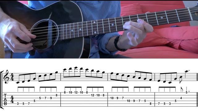 Ben-T-Zik/GuitarVocabulary#4 (Cadd 9 arpeggio/Cmajor scale 2 octaves) смотреть онлайн