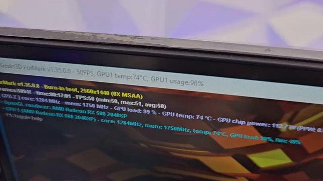 тест видеокарты Powercolor Rx 580 Reddragon