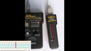 Определение короткого замыкания между жилами 2 6 разных пар 1-й и 2-й пары UTP-кабеля