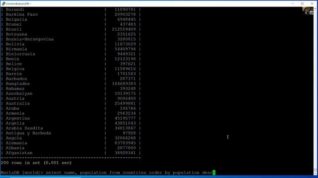 MariaDB - Importar Base de Datos, WHERE, ORDER, LIKE, OR, AND, NOT смотреть онлайн
