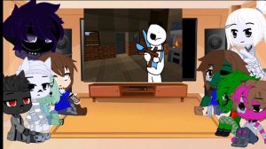 Реакция школа монстров на Майнкрафт для нубов