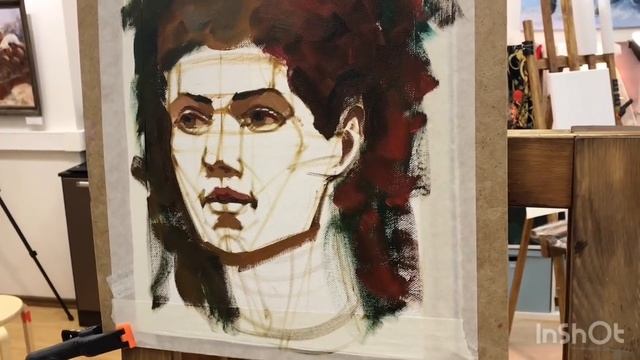 Портрет маслом. Полное видео с комментариями. Художник Михаил Анфиногенов. смотреть онлайн