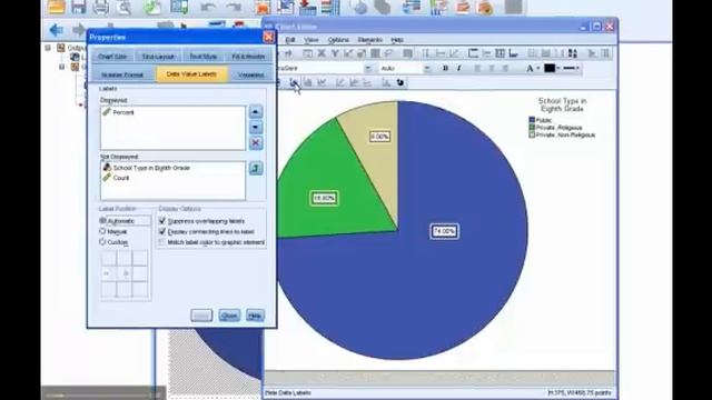 Pie Chart in SPSS 20 смотреть онлайн