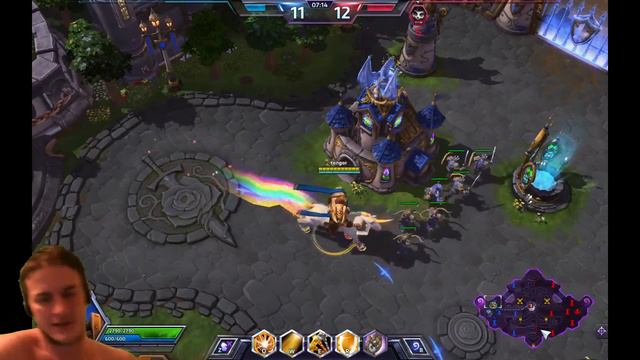 Heroes Of The Storm УТЕР УТИРАЕТ НОС