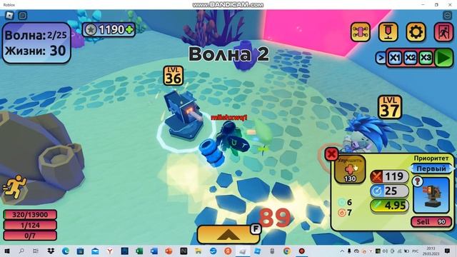 Прохождение 2 мини игр сразу в Monster TD roblox смотреть онлайн