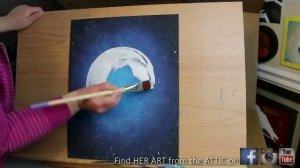 How to Paint a Moon & Star filled Sky · Bella Luna