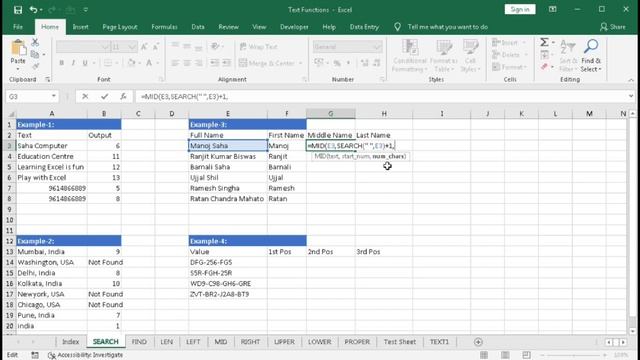 #206-How to use SEARCH Formula in Excel with 4 Examples смотреть онлайн