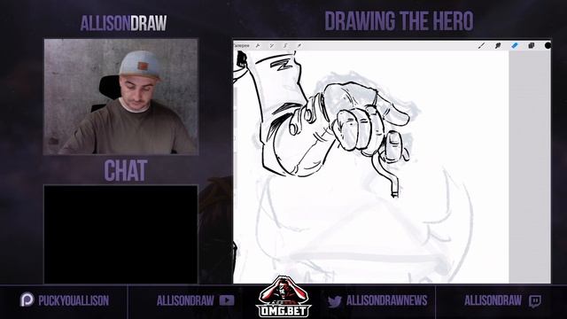 AllisonDraw рисует Invoker из дота 2 (часть 1) смотреть онлайн