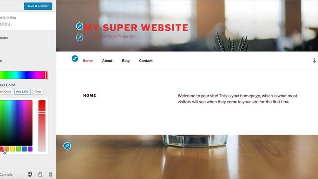 WordPress Twenty Seventeen Theme - Color Settings in Customizer смотреть онлайн